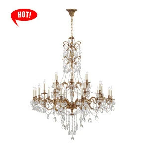 HC15314-12+6+6 Home decorative lighting 24 bulbs 2019 indoor K9 crystal chandelier in china
