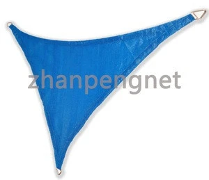 HDPE New Material 180Gsm Blue Color Triangle Square and Rectangle High Shade Rate Sun Shade Sail