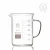 Import Heat resistant clear glass beaker mug with handle and scale from China