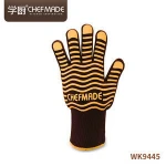 Heat Resistant Thick Silicone Cooking Baking Barbecue Oven  Mitts BBQ Grill Mittens