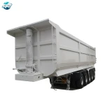 Heavy Duty 5 Axles 45 Cubic U Shape Dump Trailer Tractor Truck Tipper Semi-Trailer For Sale