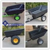 Heavy duty outdoor utility pulled atv log trailer