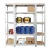 Import Heavy Duty Silver 5 Tier Storage Shelving Unit Garage Metal Racking Boltless Shelves from China