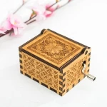 Hedwig Theme Hand Crank Wooden Harry Potter Music Box