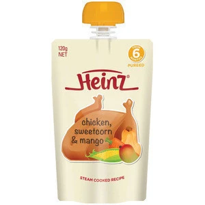 Heinz Pureed Simply Pear Banana & Apple Pouch 120g from 4 months baby food