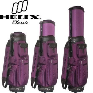 Helix nylon staff travel golf bag with wheels/ Nylon trolley golf bag , golf parts