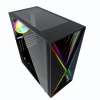 High Level Computer Case H36 ATX Gaming PC Case With Glass RGB Strip