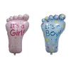 High popular custom baby shower boy girl foot foil helium balloon