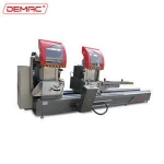 High precision double miter saw aluminum doors window making equipment