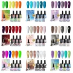High Quality 2024 6colors nail gel polish set 6colors nail polish rack whosale