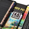 High Quality 48 Color Pencils With Drawing Color Pencils Set Artist Pastel Color pencils 48 colors