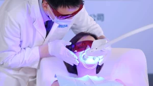 High quality dental clinic use teeth whitening blue led light machine