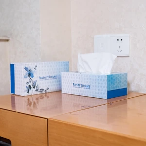 High quality eco-friendly breathable soft white rectangular box facial tissue