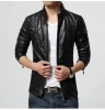 High Quality Fashion Design Motorcycle PU Leather Jackets L-6XL Slim Fit Mens Leather Jacket