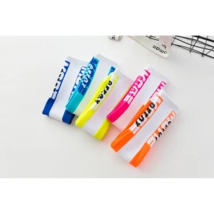 High quality fluorescent strip mid-tube sports socks can be worn in any size