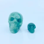 High Quality Green Crystal Stone Figurines Skeleton Creative Crystal Skull