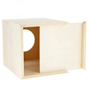 high quality handmade pine wood tissue box wooden tissue storage case