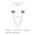 Import High Quality Hijab Collar Shoe Metal Clips Simple Zircon Enamel Color Cute Small Bee Brooch with Chain from China