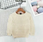 High Quality Kids Boys Girls Baby Sweatshirt Cable Knit Child Pullover Sweater Knitted Childrens Winter Sweater