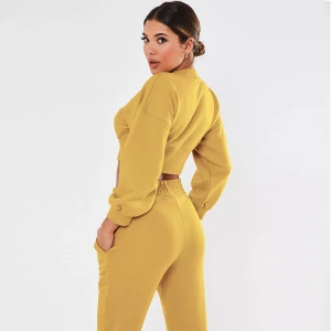 High Quality Long-Sleeves Sweatsuit S To 2xl Women Pullover Suits Two Piece Sets Plus Size Tracksuit Custom Logo Sportswear