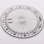High quality OEM plastic transparent digital protractor