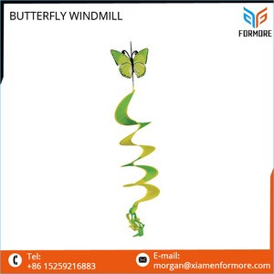 High Quality Promotional Beauty Butterfly Windmill for Garden Decoration
