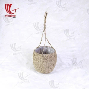 High-quality seagrass hanging planter, hanging plant basket