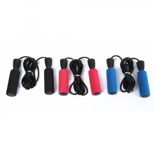 High strength bearing exercise Fashion personality fitness special sponge handle rope skipping