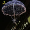 Holiday Led Street Christmas Decoration Project Hanging 3D Umbrella Motif Light