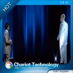 Holographic virtual display, Chariot virtual presenter, visual presenter for advertising display, promotion.