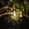 Home Garden Party Decoration Wireless Remote Control Outdoor Waterproof 120 LED Copper Wire String Lights Hanging Firework Lamp