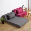 Home sleeping modern removable fabric folding sofa bed funiture foam play floor mattress