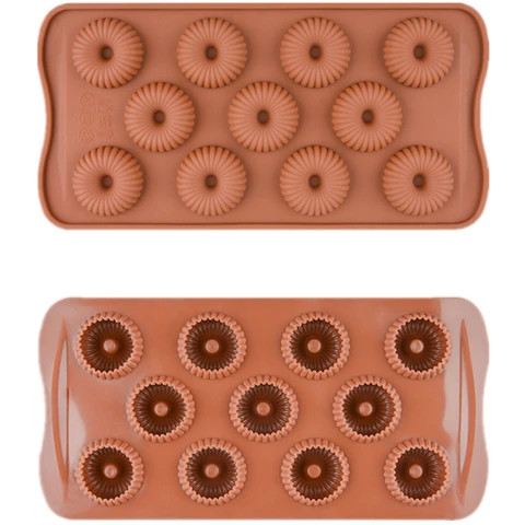 Buy Homesun Unique 11 Cavity Round Donuts Mould Diy Handmade Chocolate ...