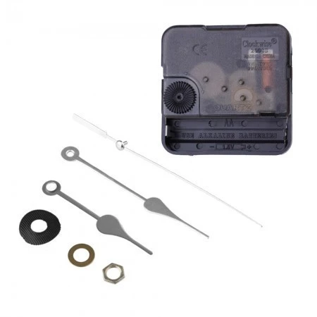 Hot Sale Clock Movement Mechanism with Silver Hour Minute Second Hand DIY Tools Kit