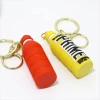 Hot Sale Creative Personalized Custom Cute Animal 3D PVC Key Rings Anime Pendant Keychains For Decoration