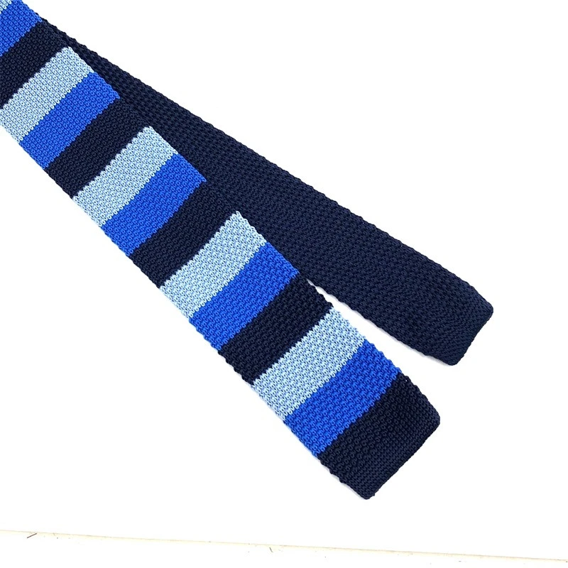 Hot sale fashion  Polyester stripe Knitted tie