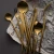 Import Hot Sale Luxury Gold Tableware, Metallic flatware, Event Gift Flatware from China