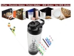 Hot Sale Powder White Blender Transparency Portable Electric Plastic Protein Fitness Shaker Bottle