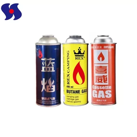 hot sale straight wall tin box container for butane and propane gas aerosol tin can