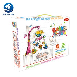 Hot sales bed bells funny plastic baby musical cot mobile