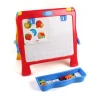 Hot sell kids art double sided tabletop magnetic easel with whiteboard