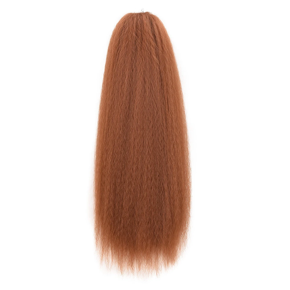 Hot Sell Long  yaki straight  Afro Synthetic Hair Extension Ponytails For Black  Women