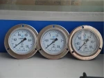 Hot Selling 100mm 4" Full SS with Flange Oxygen Pressure Gauge Factory Price Manometer