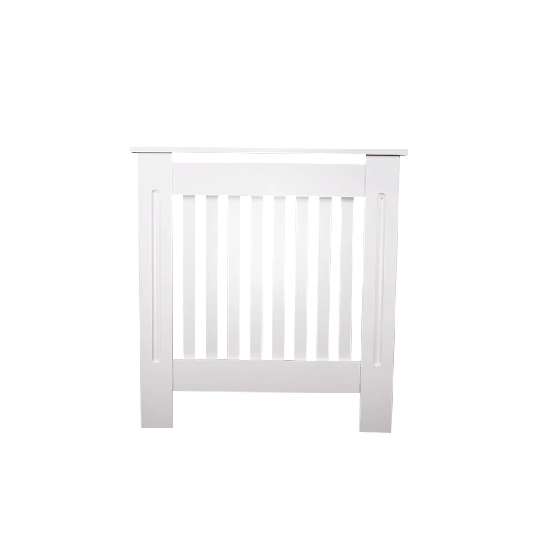 Hot Selling Factory European Style White Painted Mdf Mesh Cabinet Wood Radiator Cover Heater Cover