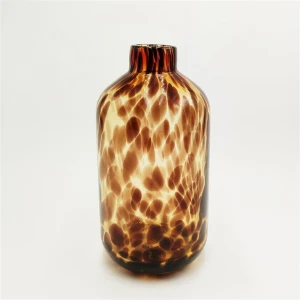Hot selling Fancy leopard glass vase