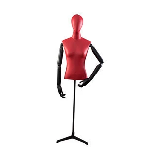 Hot selling fiberglass half body female mannequin