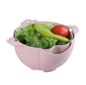 Hot Selling Kitchen Accessories360 Degree Rotatable Basket Fruit Vegetable Colander and Strainer