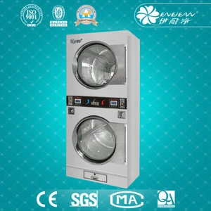 Hotel hospital wholesale industrial commercial laundry combo stack washer and dryer sets machine prices