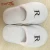 Import Hotel plush slipper white soft unisex slipper with embroidery logo from China