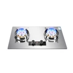 Household gas stove energy saving multi purpose double burner cooktop built-in gas cooker flame OEM